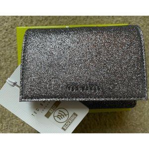 ❌❌SOLD❌❌ NWT Ted Baker GLARA Small Silver Sparkle Bobble Wallet Purse MSRP $135